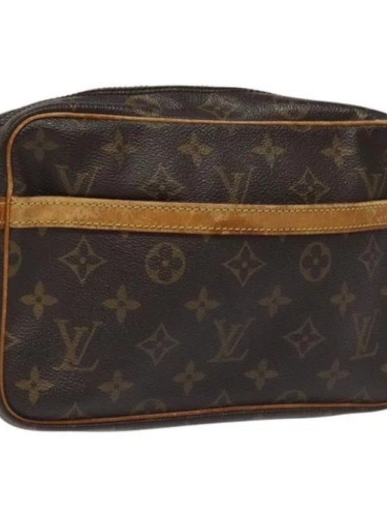 Louis Vuitton Monogram Compiegne 23 Clutch Bag M51847 Lv Auth Fm4345